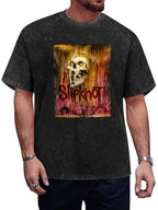 Slipknot Ridgefield 2024 Skull Concert Graphic T-Shirt