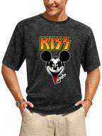 KISS Mickey Mouse Demon Graphic T-Shirt