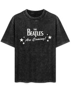 The Beatles Are Coming Star Graphic T-Shirt