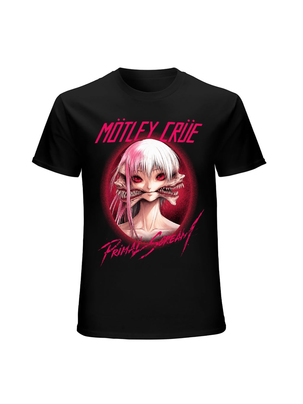 Mötley Crüe Primal Scream Anime Graphic T-Shirt