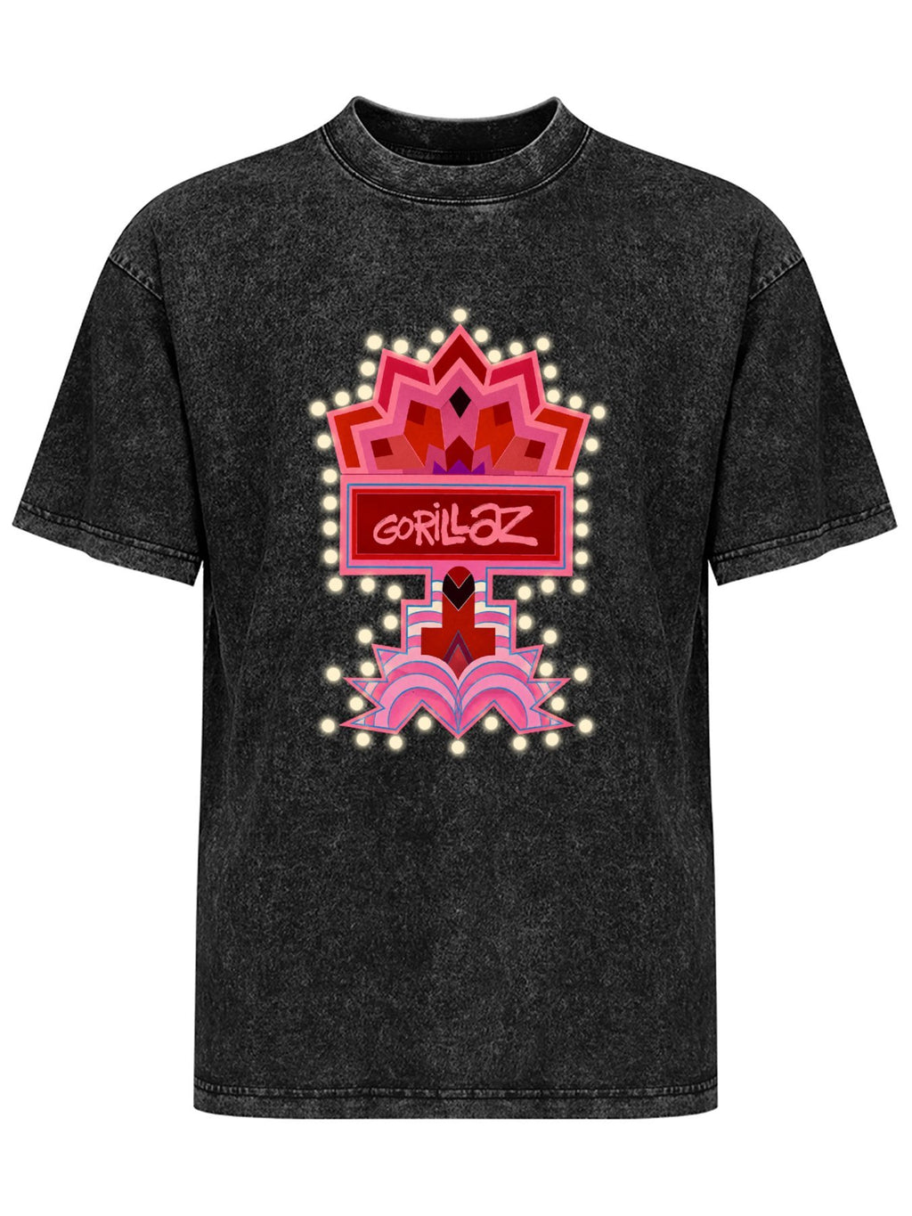 Gorillaz Neon Marquee Sign Graphic T-Shirt