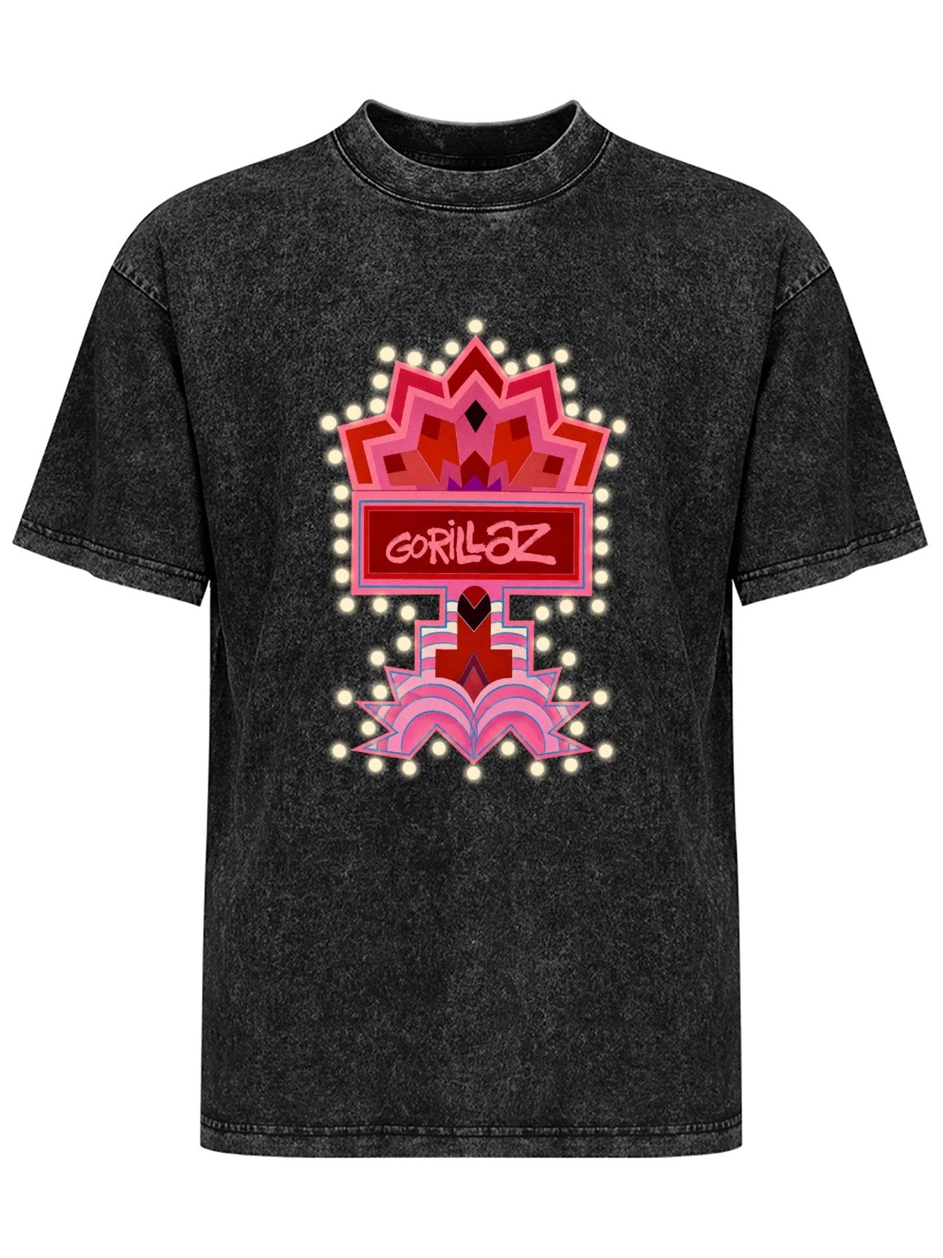 Gorillaz Neon Marquee Sign Graphic T-Shirt