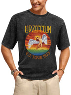 Led Zeppelin U.S. Tour 1975 Winged Angel Graphic T-Shirt