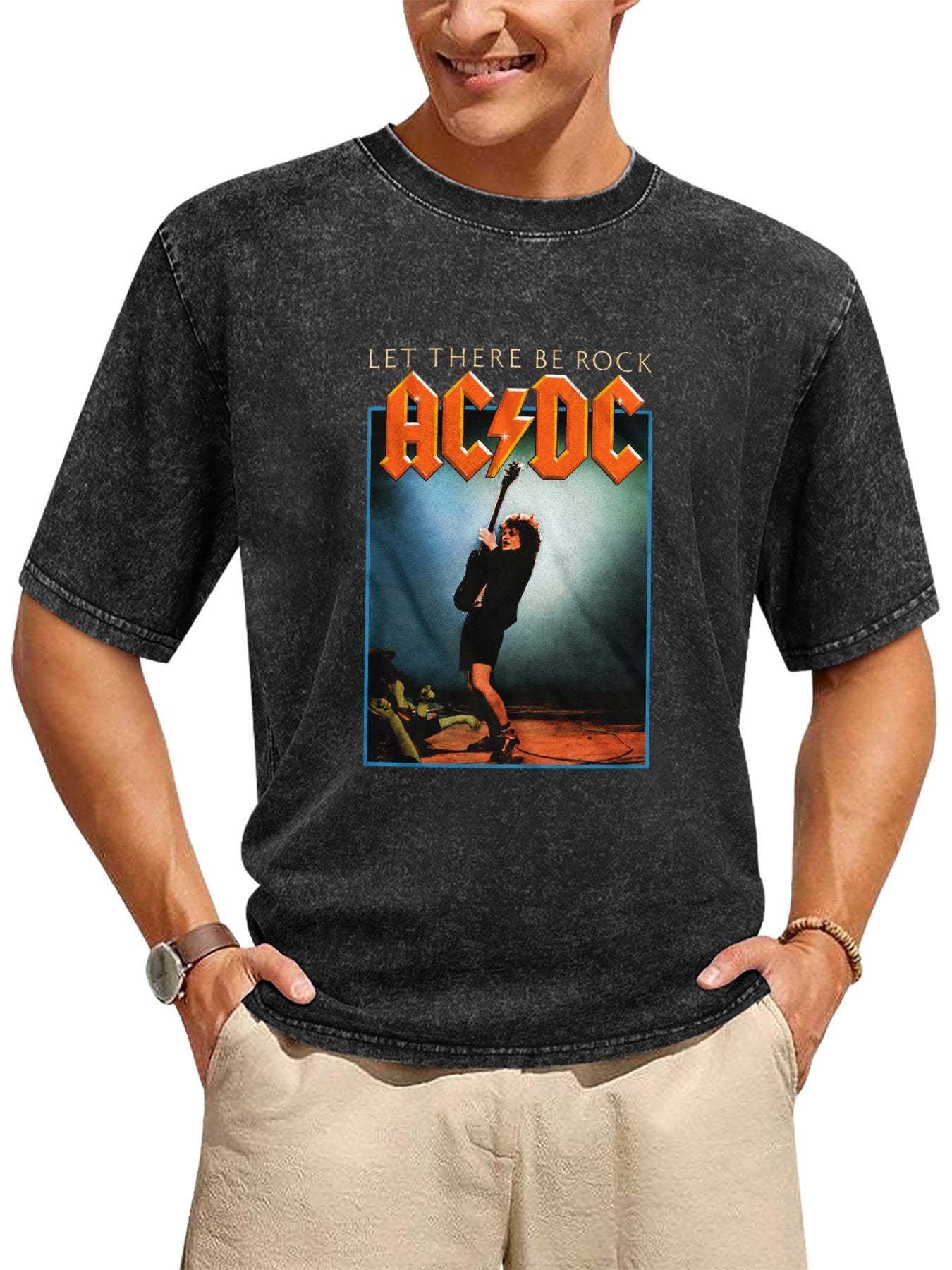 AC/DC Let There Be Rock Angus Young Graphic T-Shirt Secondary image