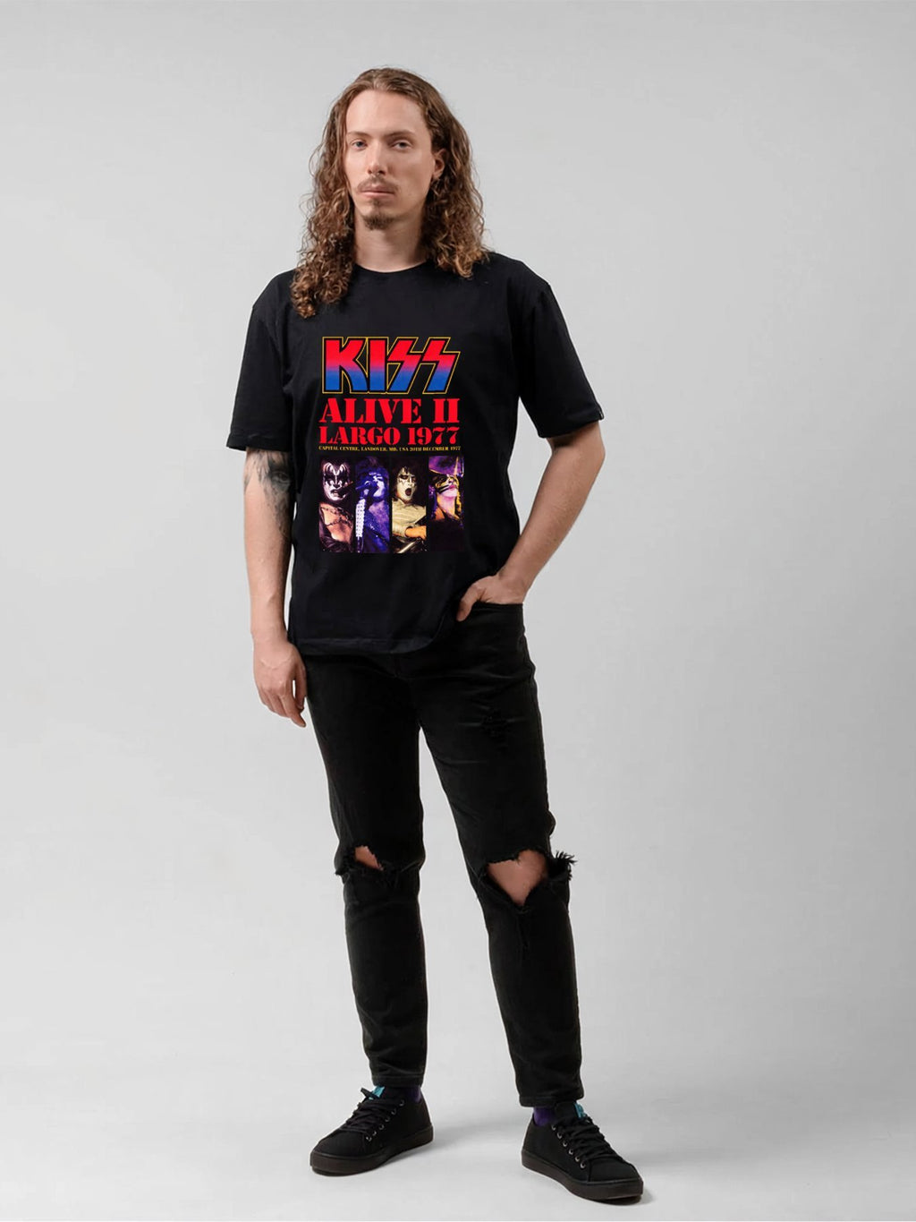 KISS Alive II Live Performance Vintage Concert T-Shirt