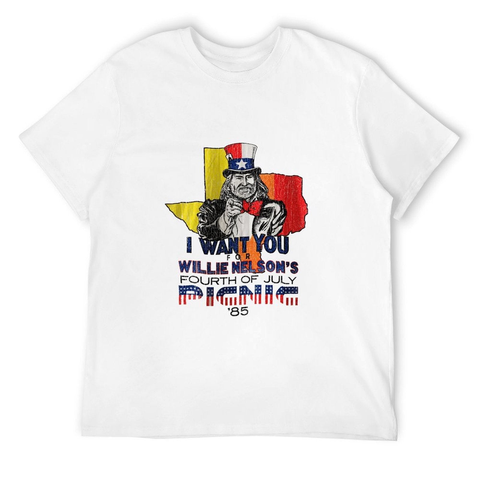 Willie Nelson Fourth of July Picnic '85 Graphic T-Shirt
