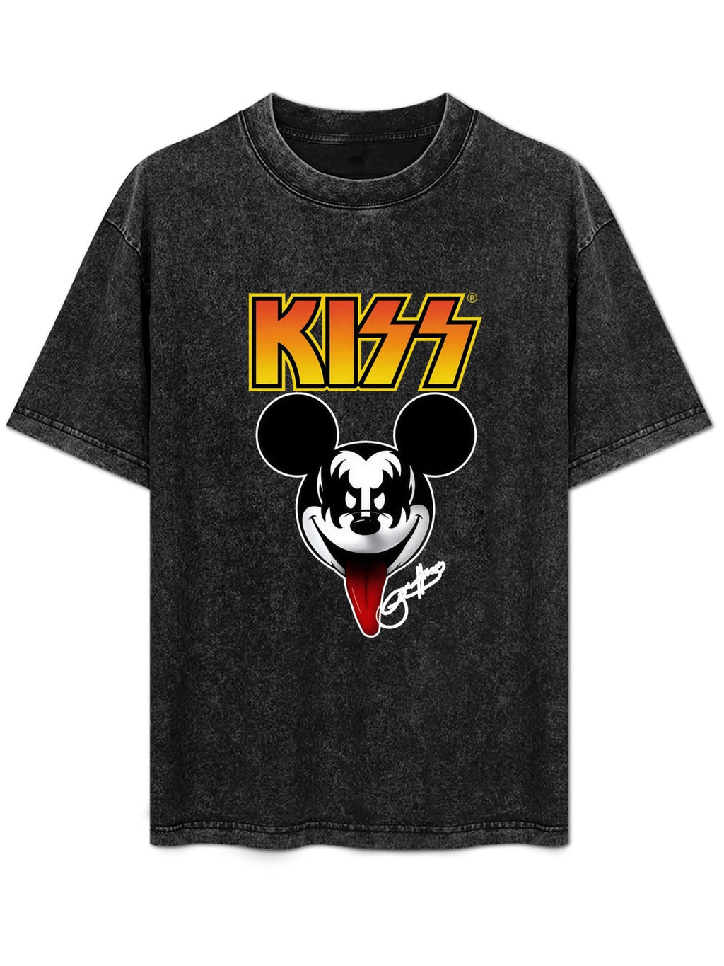 KISS Mickey Mouse Demon Graphic T-Shirt
