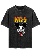 KISS Mickey Mouse Demon Graphic T-Shirt
