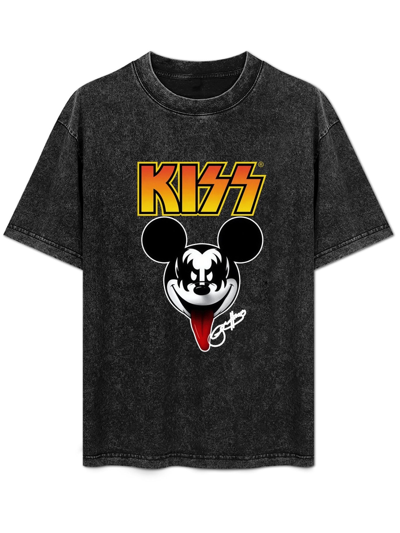 KISS Mickey Mouse Demon Graphic T-Shirt