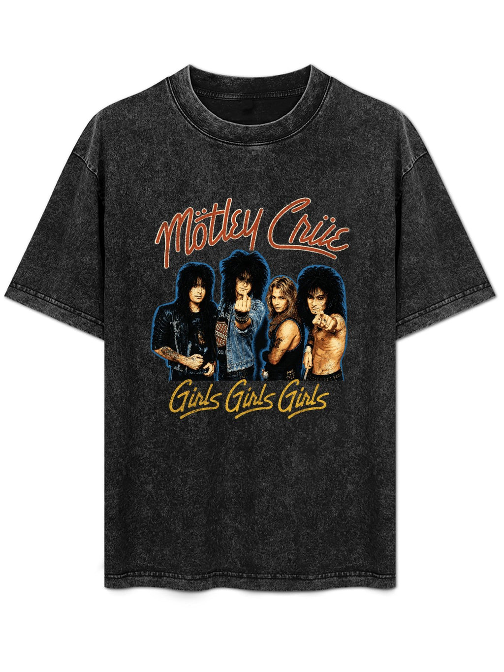 Mötley Crüe Girls Girls Girls Band Photo T-Shirt