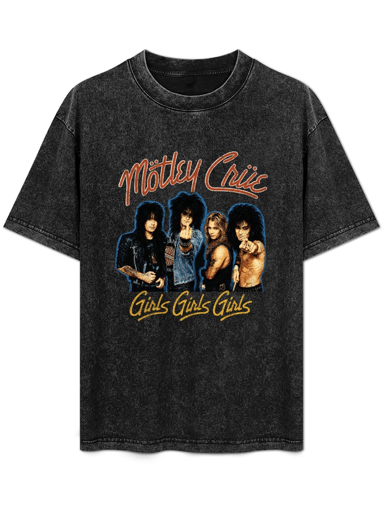 Mötley Crüe Girls Girls Girls Band Photo T-Shirt