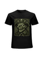 Vintage Pirate Skeleton Horror Graphic T-Shirt