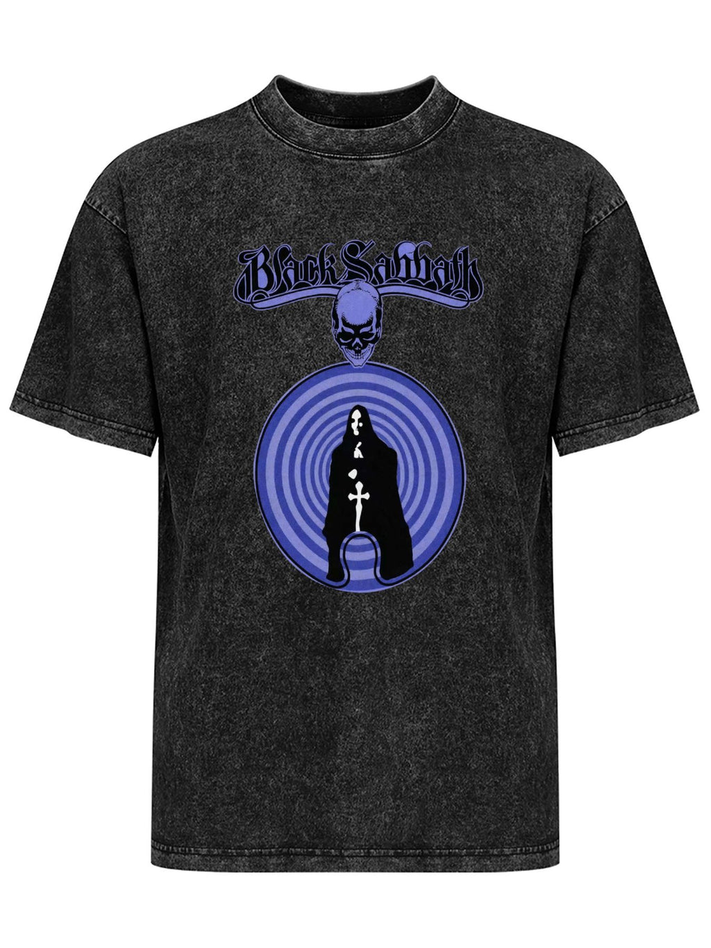 Black Sabbath Purple Spiral Graphic T-Shirt