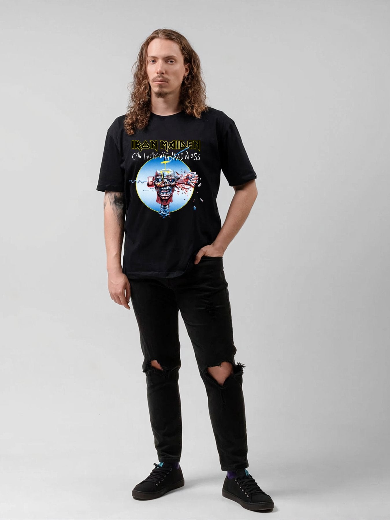 Iron Maiden Can I Play With Madness Graphic T-Shirt