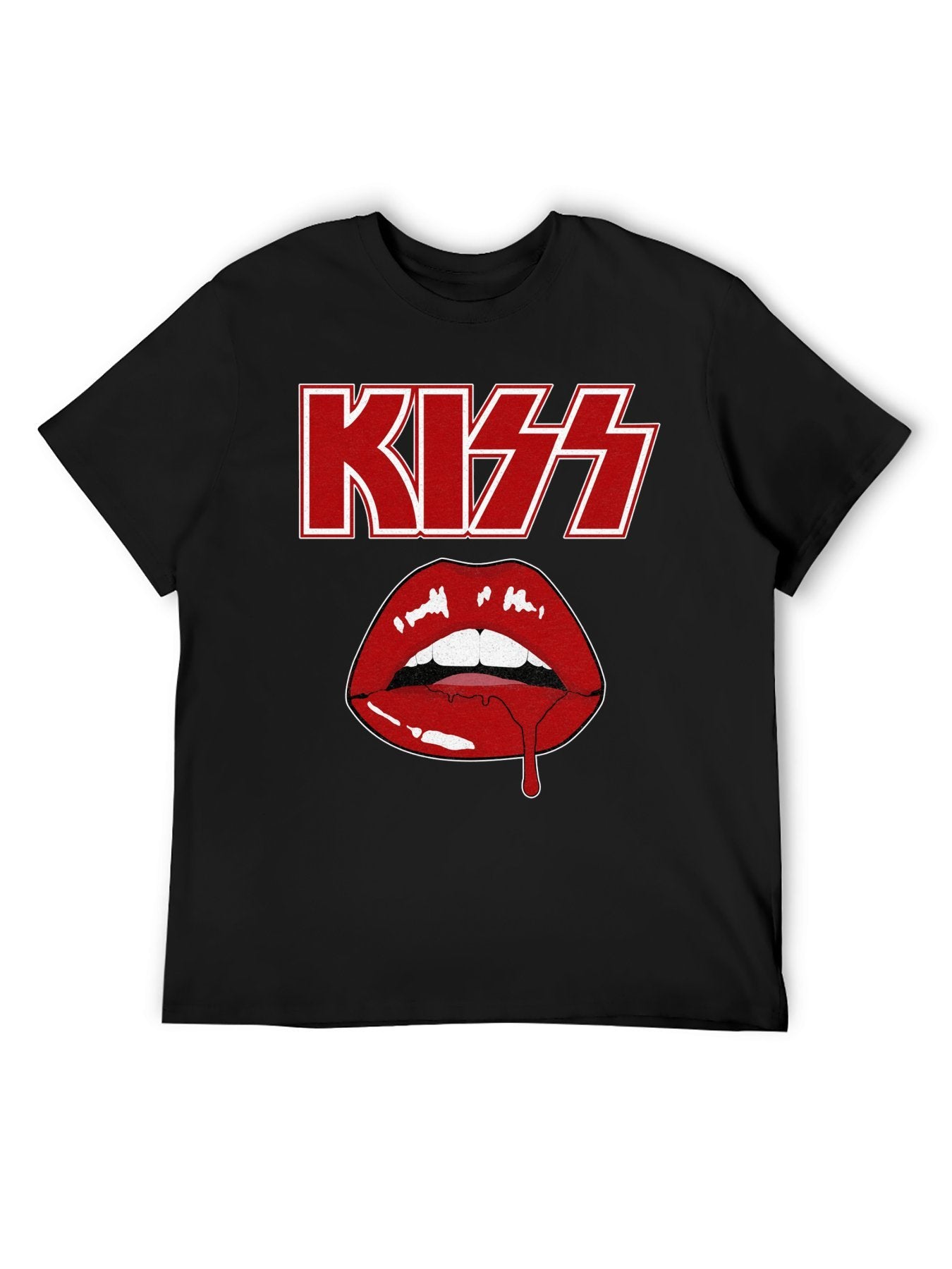 KISS Red Lips Logo Graphic T-Shirt
