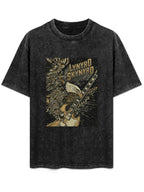 Vintage Washed Lynyrd Skynyrd Eagle Guitar Graphic T-Shirt
