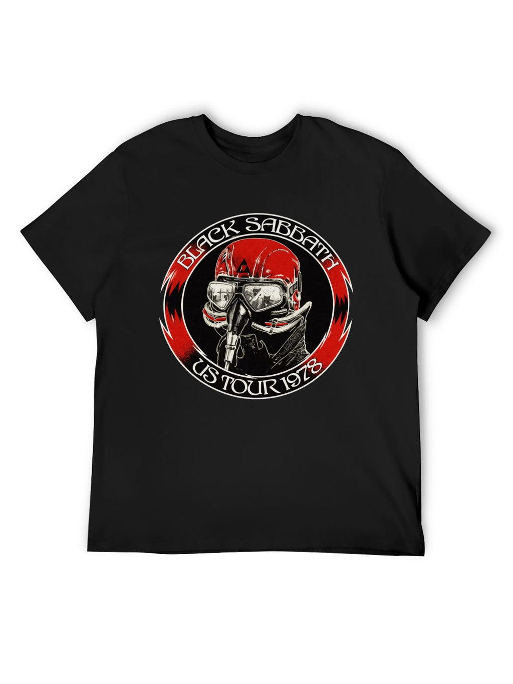 Black Sabbath US Tour 1978 Pilot Helmet T-Shirt