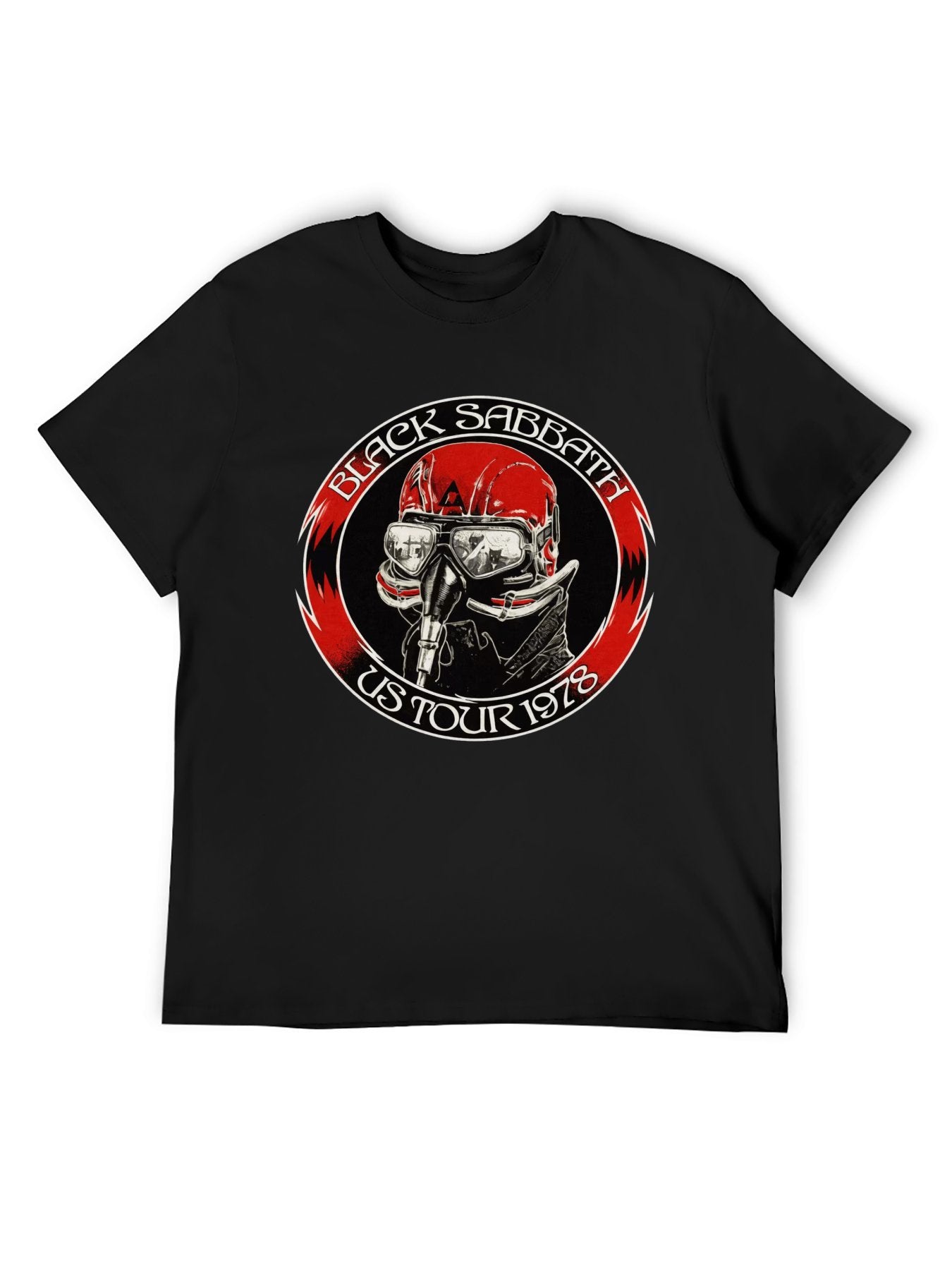 Black Sabbath US Tour 1978 Pilot Helmet T-Shirt