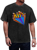KISS Colorful Starburst Retro Graphic T-Shirt