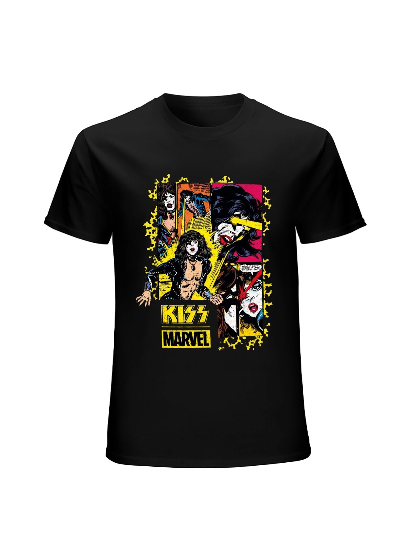 KISS Marvel Comic Panel Vintage Rock T-Shirt