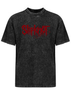 Slipknot Red Distressed Logo Graphic T-Shirt