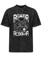 Vintage Washed Rock Till Death Grim Reaper Graphic T-Shirt