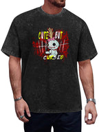 Cute but Cursed Doll Graphic Washed T-Shirt