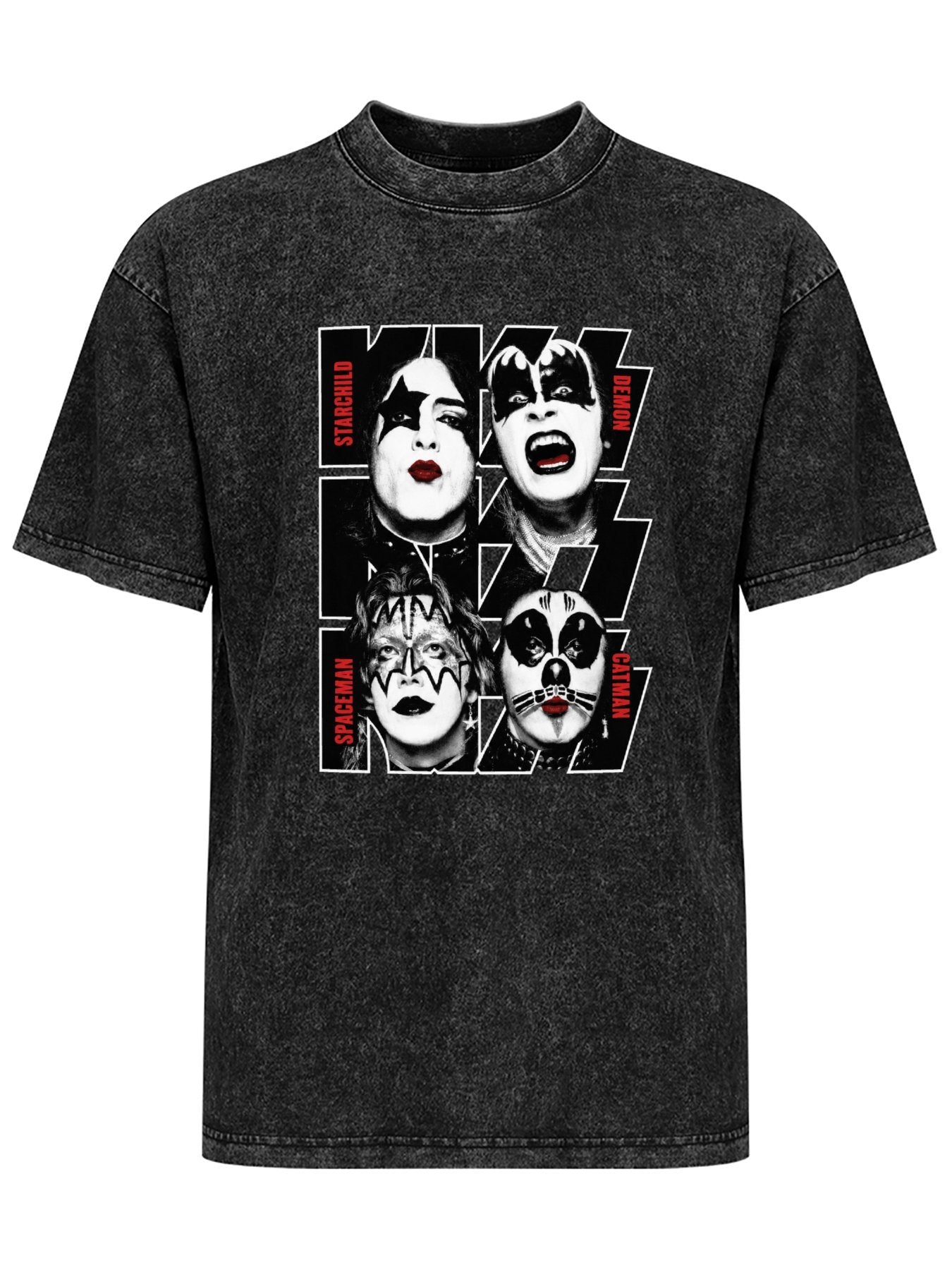 KISS Four Personas Band Portrait Graphic T-Shirt