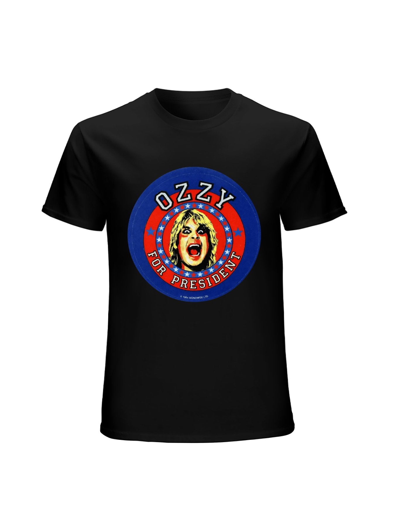 Ozzy Portrait Campaign Badge Vintage Rock T-Shirt