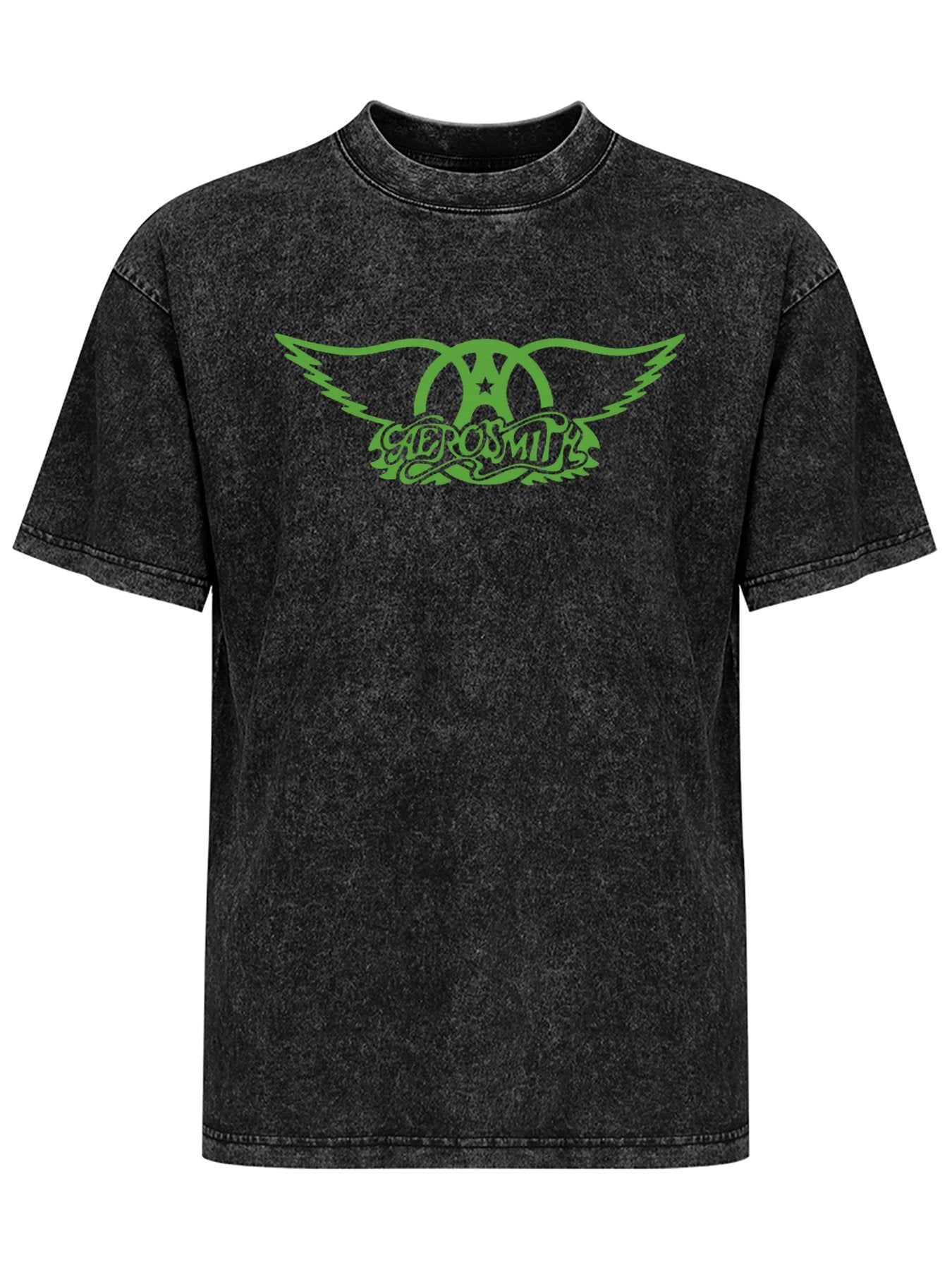 Aerosmith Green Wing Logo Graphic T-Shirt