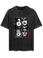 KISS Four Personas Band Portrait Graphic T-Shirt