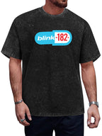 Blink-182 Classic Blue Logo Graphic T-Shirt