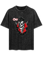 Misfits Jerry Only Spiked Skeleton Portrait Graphic T-Shirt