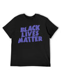 Black Lives Matter Purple Statement Graphic T-Shirt