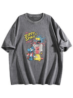 The Zippy Spiky Show Graphic Washed T-Shirt