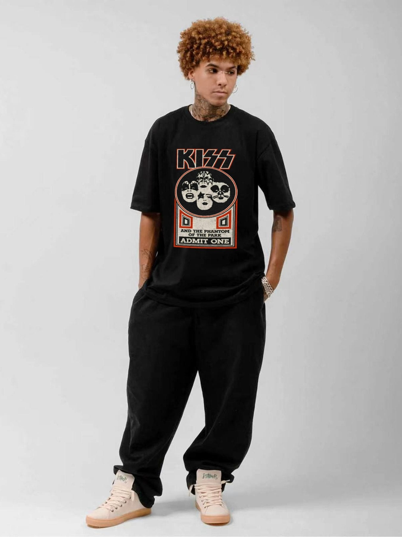 KISS Phantom of the Park Ticket Graphic T-Shirt