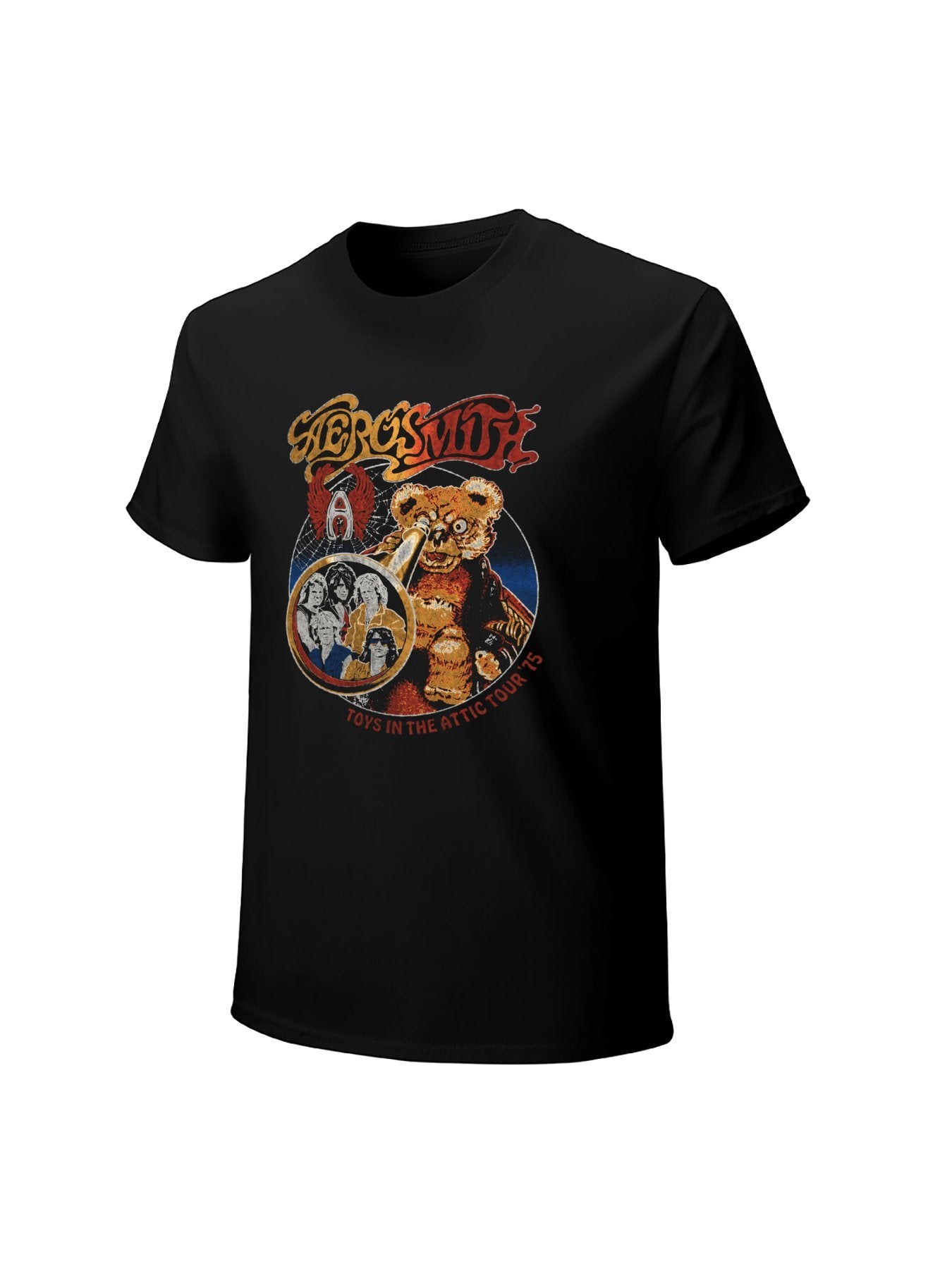 Aerosmith Teddy Bear Band Portrait Tour Graphic T-Shirt