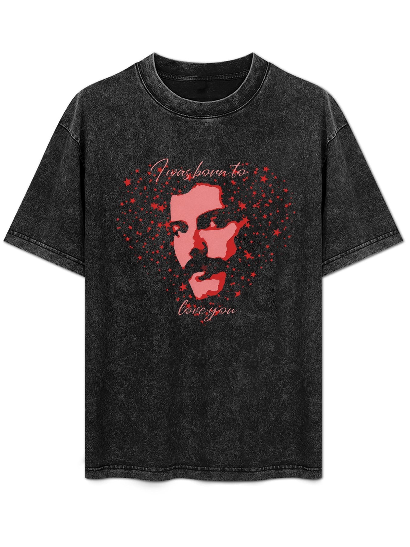 I Was Born to Love You Star Portrait Graphic T-Shirt