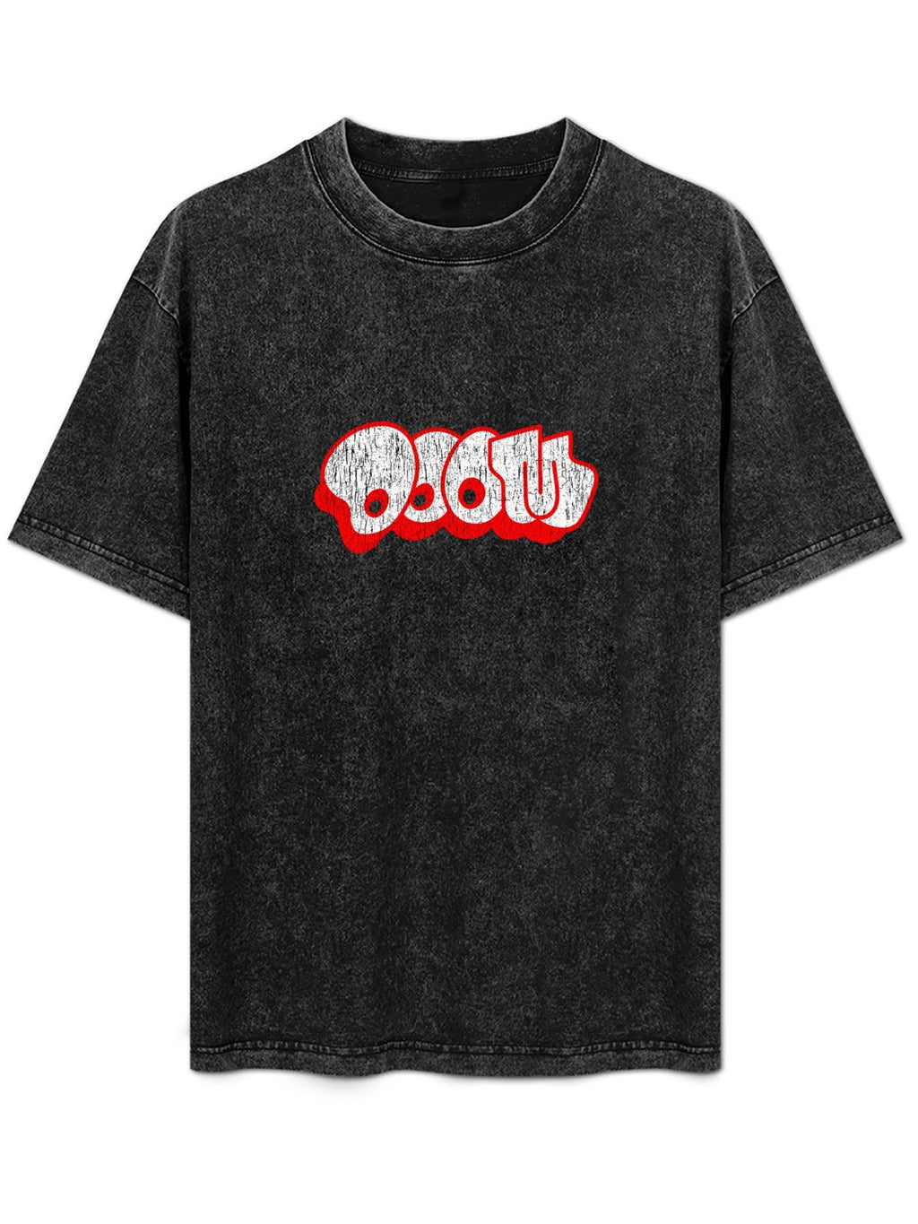Abstract Logo Graphic Washed T-Shirt