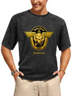 Vintage Washed Motörhead Hammered Gold Emblem Graphic T-Shirt