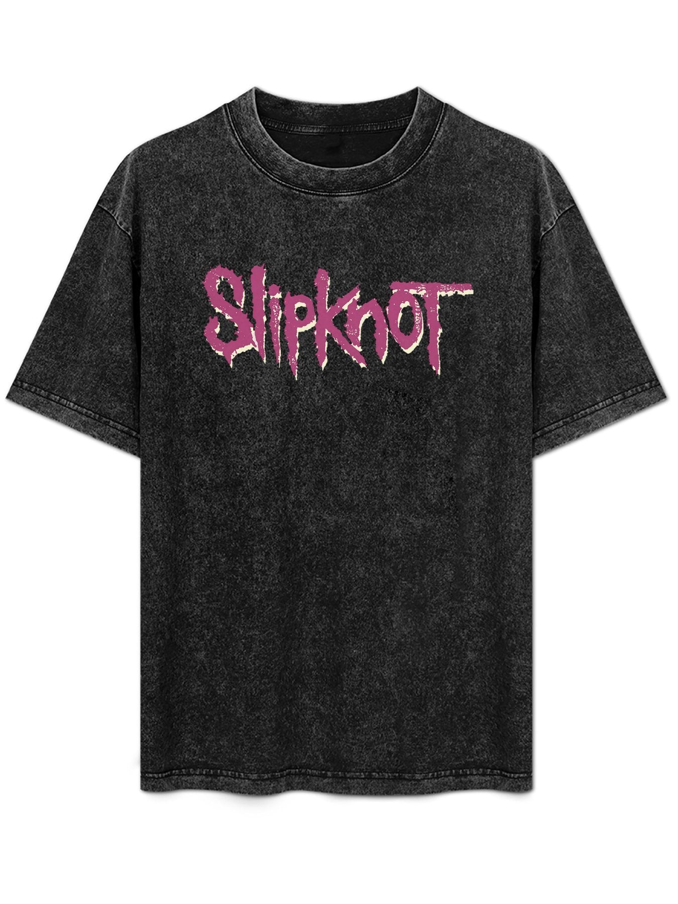Slipknot Purple Distressed Logo Graphic T-Shirt
