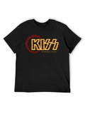 KISS Burning Stages Flame Logo Graphic T-Shirt