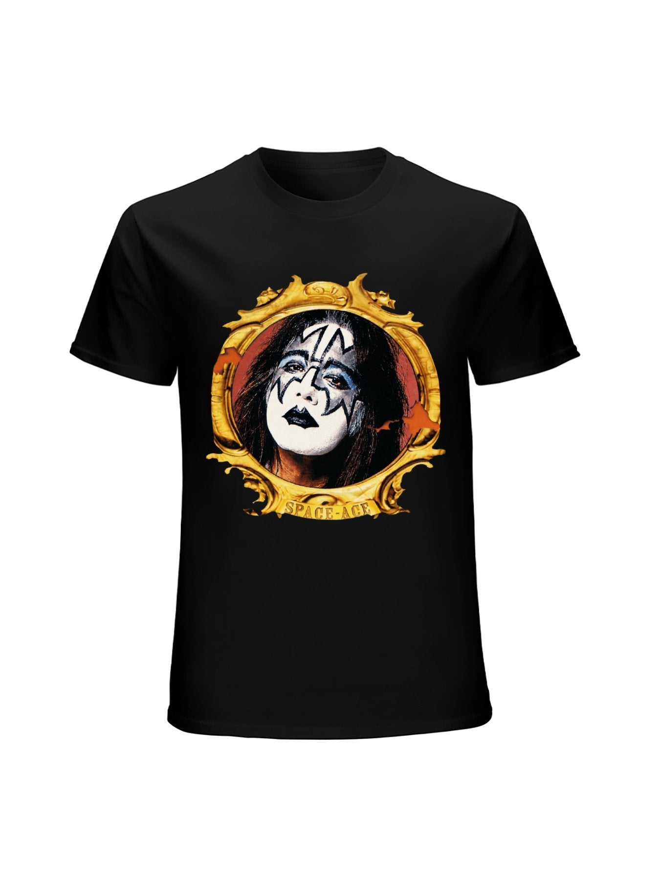 KISS Space Ace Portrait Glam Rock T-Shirt