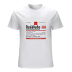 Quaalude 300 Vintage Label Graphic White T-Shirt