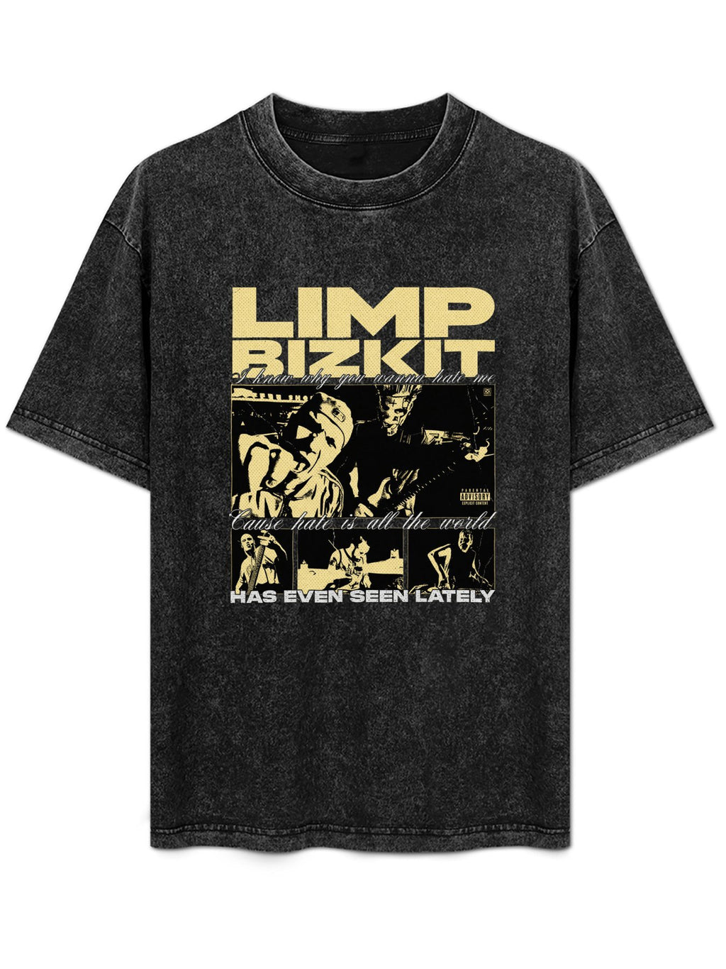 Vintage Washed Limp Bizkit Collage Graphic T-Shirt