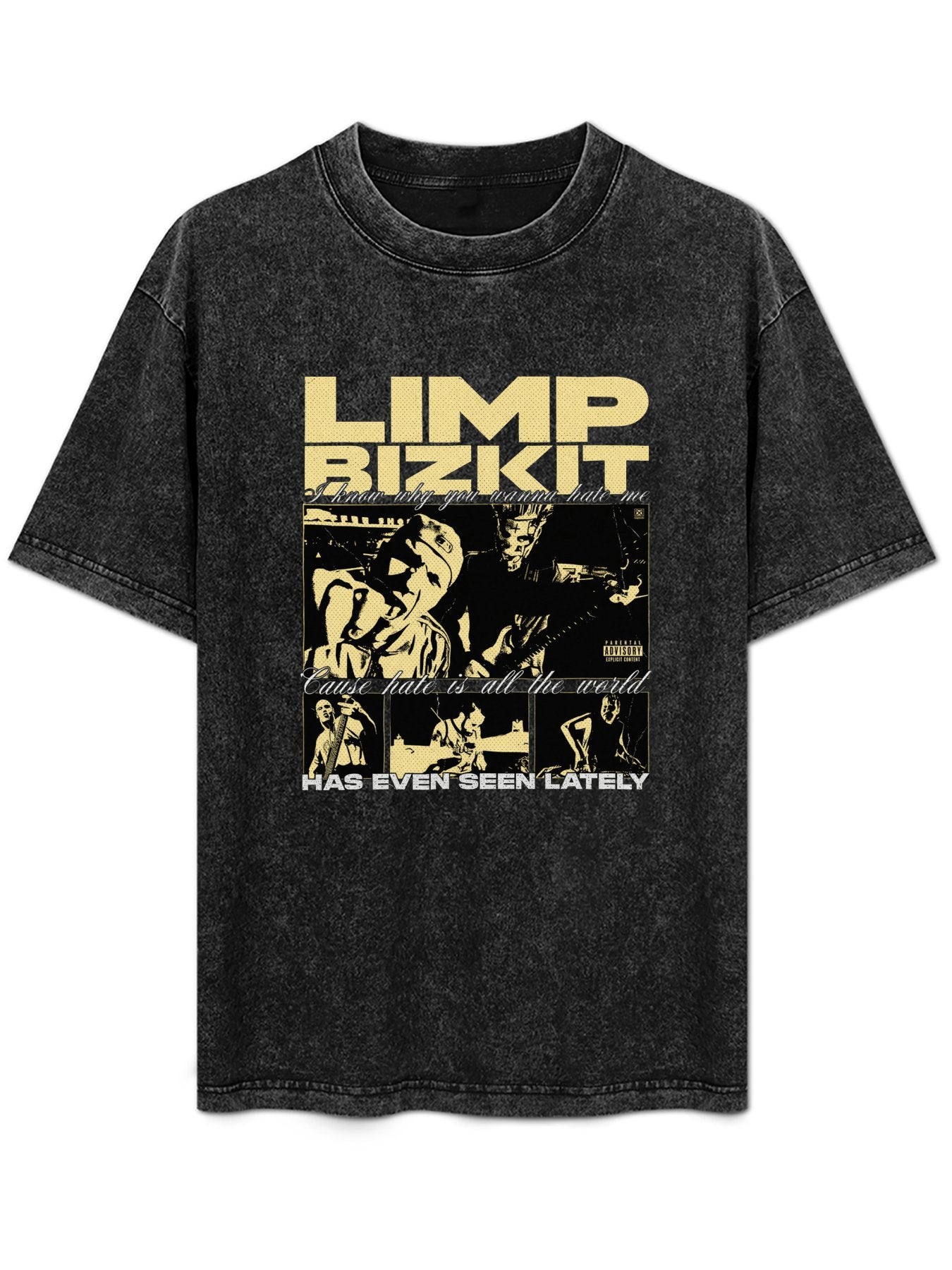 Vintage Washed Limp Bizkit Collage Graphic T-Shirt