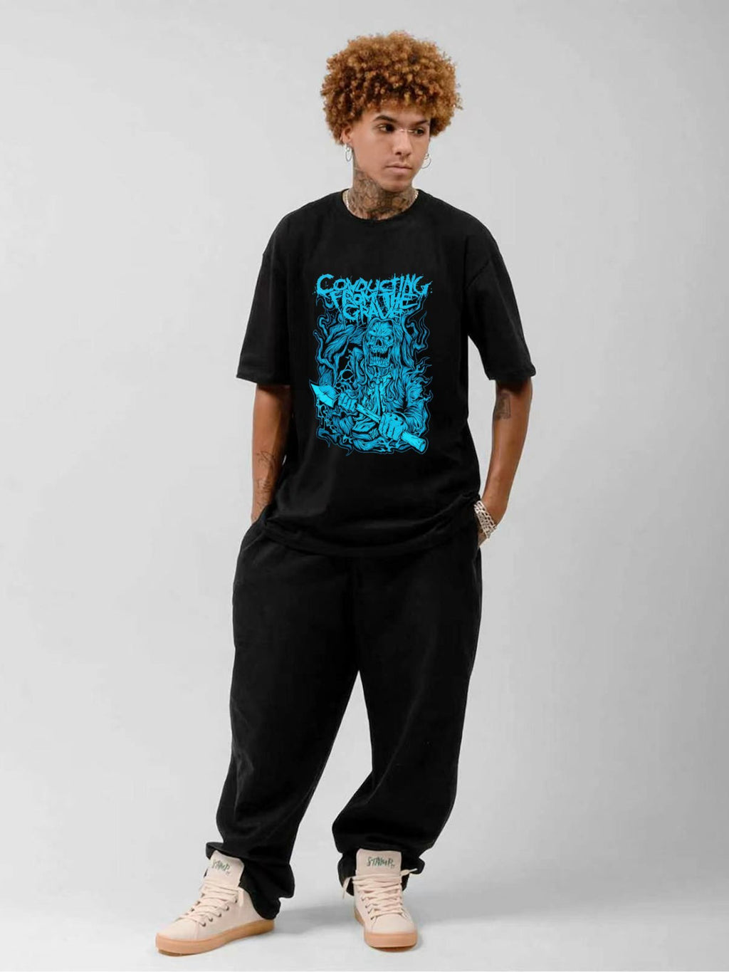 Crawling From The Grave Skull Reaper Death Metal T-Shirt