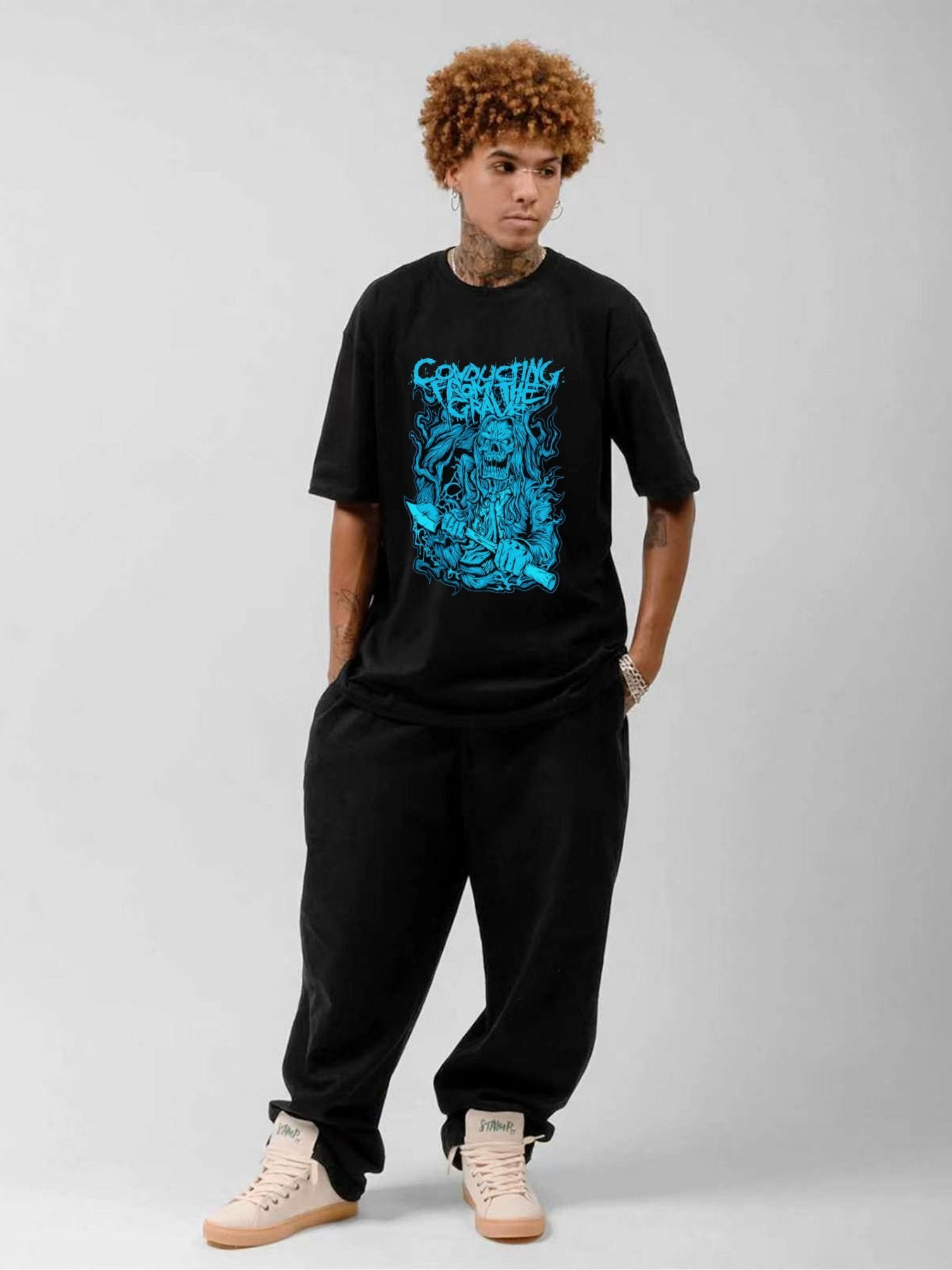 Crawling From The Grave Skull Reaper Death Metal T-Shirt
