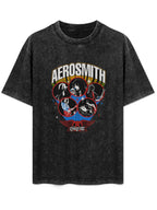 Aerosmith Peace Out Band Collage Graphic T-Shirt