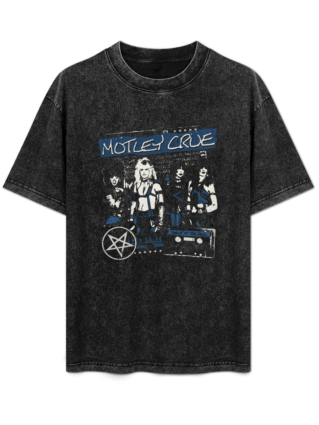 Mötley Crüe Shout at the Devil Collage Graphic T-Shirt